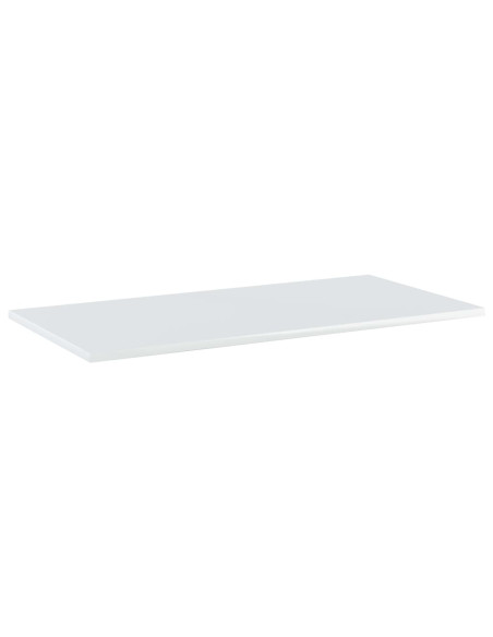 Ripiani per Libreria 8pz Bianco Lucido 80x40x1,5cm Multistrato