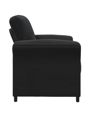 Divano 1 posto Nero 88 x 83 x 95 cm Velluto