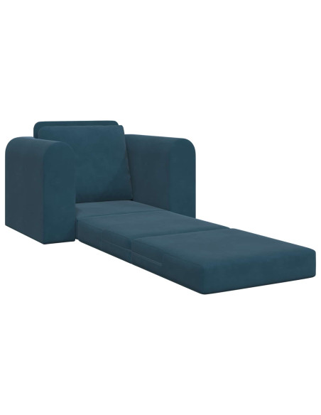 Divano letto Blu 98 x 71 x 83 cm Velluto