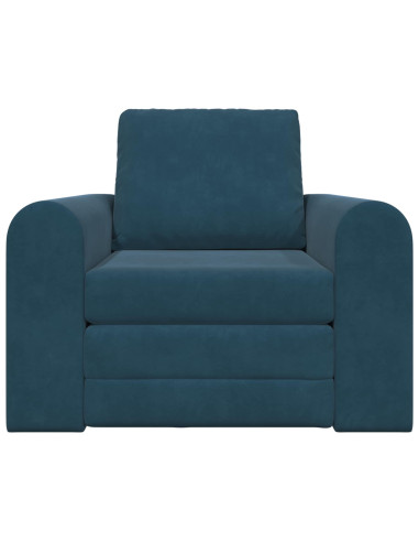 Divano letto Blu 98 x 71 x 83 cm Velluto