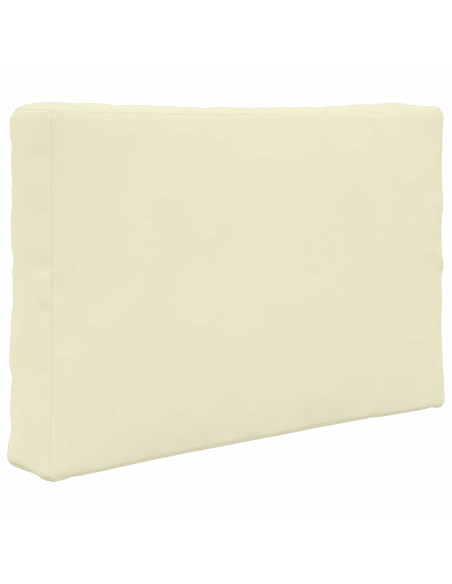 Cuscino per divano da esterno 3 pcs Crema Poliestere
