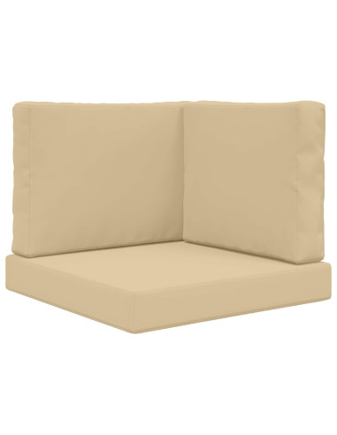 Cuscino per divano da esterno 3 pcs Beige Poliestere