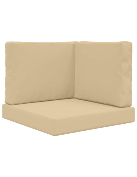 Cuscino per divano da esterno 3 pcs Beige Poliestere