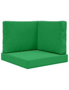 Cuscino per divano da esterno 3 pcs Verde Poliestere 2