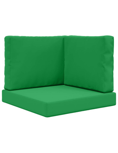 Cuscino per divano da esterno 3 pcs Verde Poliestere