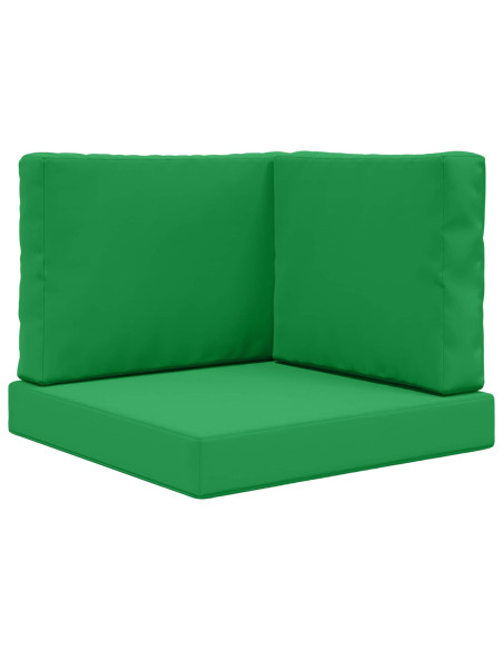 Cuscino per divano da esterno 3 pcs Verde Poliestere