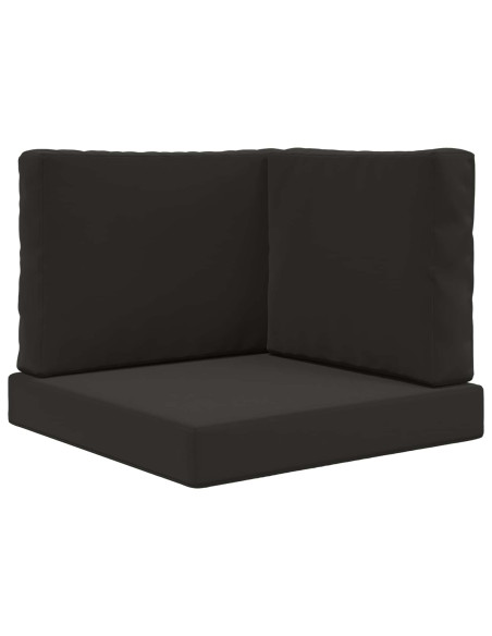 Cuscino per divano da esterno 3 pcs Nero Poliestere