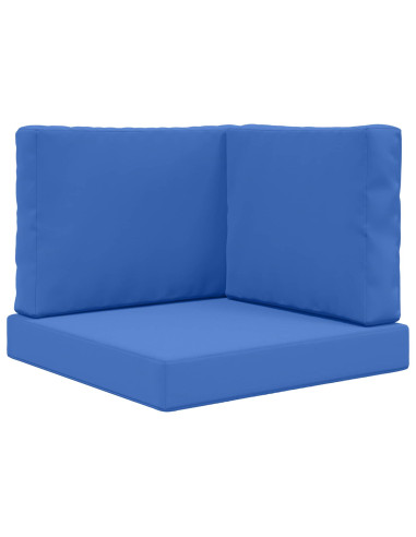 Cuscino per divano da esterno 3 pcs Blu Reale Poliestere