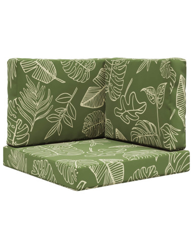 Cuscino per divano da esterno 3 pcs Design a foglia Poliestere