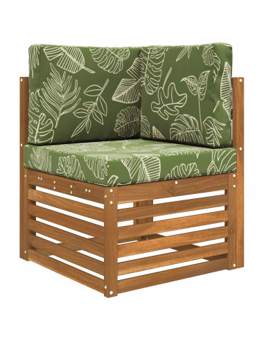 Cuscino per divano da esterno 3 pcs Design a foglia Poliestere