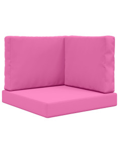 Cuscino per divano da esterno 3 pcs Rosa Poliestere 2