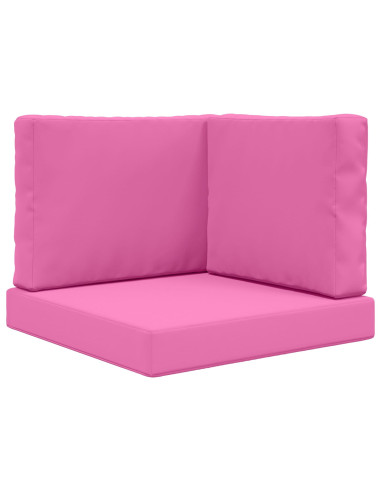 Cuscino per divano da esterno 3 pcs Rosa Poliestere