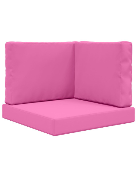 Cuscino per divano da esterno 3 pcs Rosa Poliestere