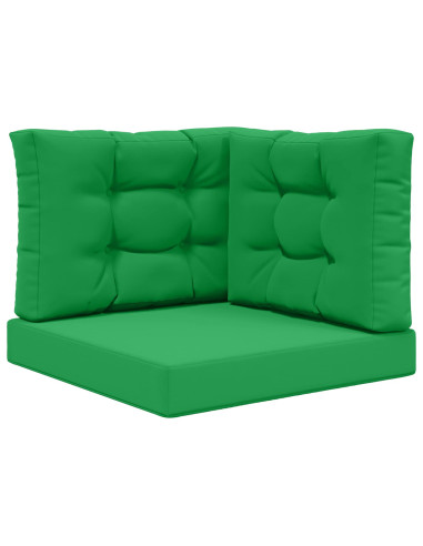 Cuscino per divano da esterno 3 pcs Verde Poliestere