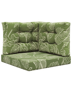 Cuscino per divano da esterno 3 pcs Design a foglia Poliestere 2