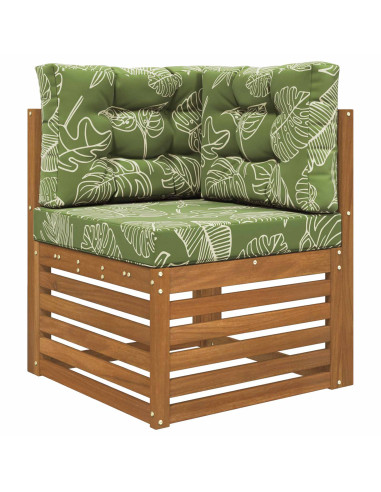 Cuscino per divano da esterno 3 pcs Design a foglia Poliestere