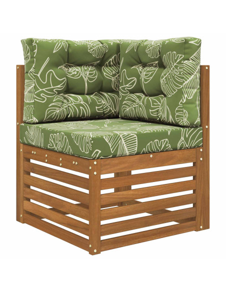 Cuscino per divano da esterno 3 pcs Design a foglia Poliestere