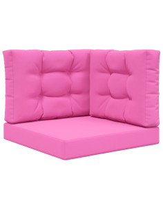 Cuscino per divano da esterno 3 pcs Rosa Poliestere 2