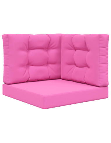 Cuscino per divano da esterno 3 pcs Rosa Poliestere