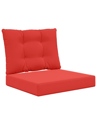 Cuscino per divano da esterno 2 pcs Rosso Poliestere