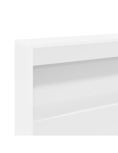 Testata contenitore con testiera Bianco 80 cm Legno multistrato