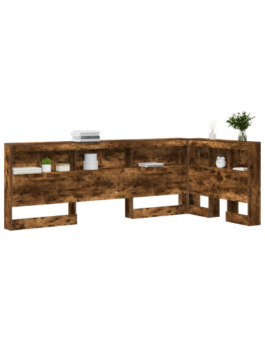 Testata contenitore Rovere fumé 90 cm Legno multistrato