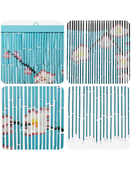 Tenda per Porta Antinsetti multicolore 200 x 100 cm Bambù
