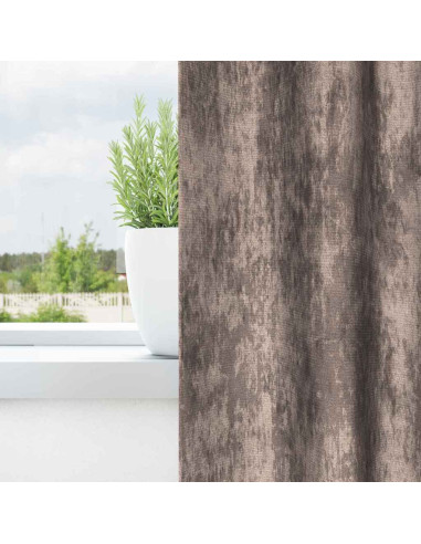 Tende in Velluto 2 pcs Cappuccino 260 x 140 cm Velluto