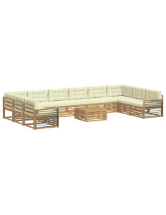 Set divani Legno di Acacia Massello 2