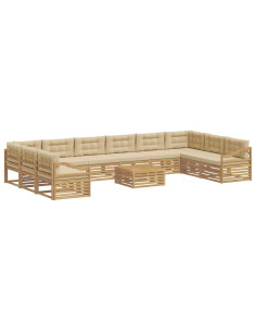 Set divani Legno di Acacia Massello 2