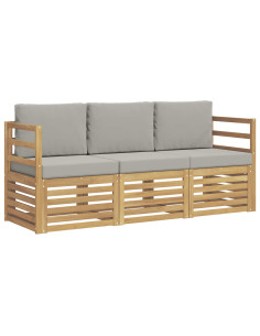 Set divani Legno di Acacia Massello 2