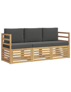 Set divani Legno di Acacia Massello 2