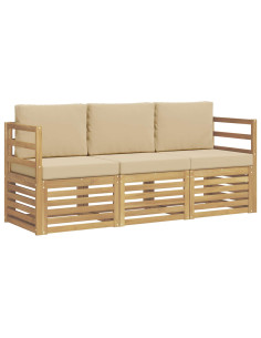 Set divani Legno di Acacia Massello 2