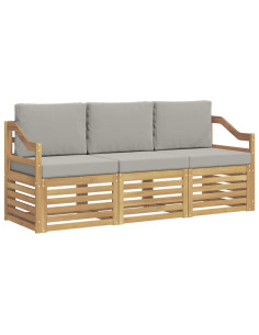 Set divani Legno di Acacia Massello 2