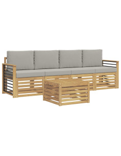 Set divani Legno di Acacia Massello 2