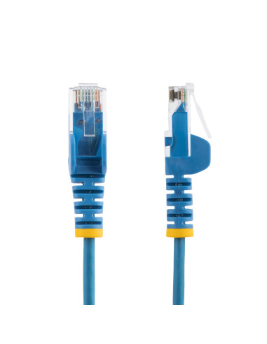 StarTech.com Cavo Ethernet CAT6 Blu da 7m Patch UTP con Plug RJ45 Antigroviglio e Rilievi di Trazione, Cavo Lan Slim in Rame Pur