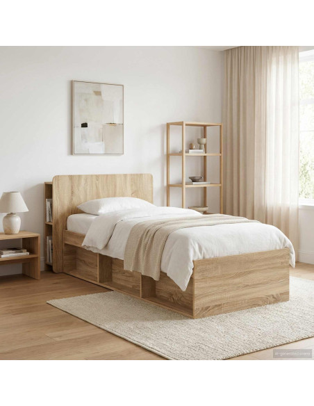 Testata del letto Rovere Sonoma Legno ingegnerizzato