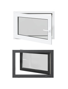 Finestra per Soffitta RISOR Antracite 90 x 70 cm PVC e Vetro 2
