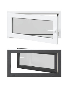 Finestra per Soffitta RISOR Antracite 100 x 50 cm PVC e Vetro 2