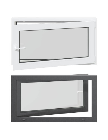 Finestra per Soffitta RISOR Antracite 110 x 50 cm PVC e Vetro