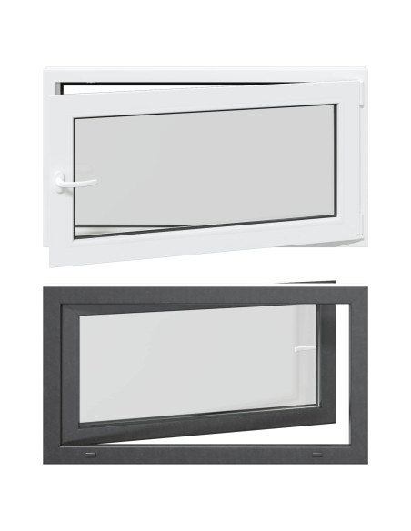 Finestra per Soffitta RISOR Antracite 110 x 50 cm PVC e Vetro