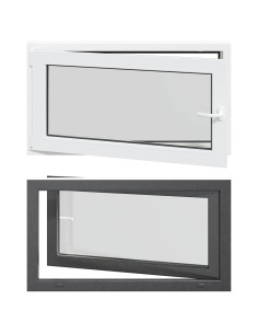 Finestra per Soffitta RISOR Antracite 110 x 50 cm PVC e Vetro 2