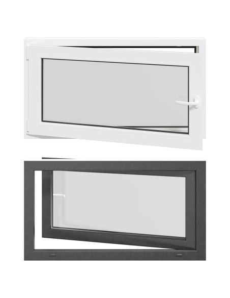 Finestra per Soffitta RISOR Antracite 110 x 50 cm PVC e Vetro