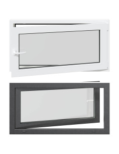 Finestra per Soffitta RISOR Antracite 110 x 60 cm PVC e Vetro 2