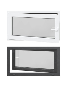 Finestra per Soffitta RISOR Antracite 110 x 70 cm PVC e Vetro 2