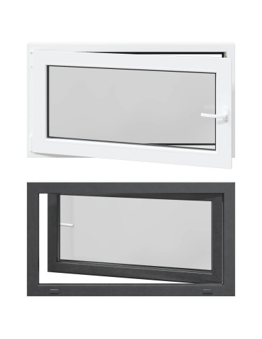 Finestra per Soffitta RISOR Antracite 110 x 70 cm PVC e Vetro
