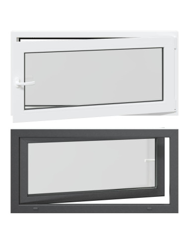 Finestra per Soffitta RISOR Antracite 120 x 60 cm PVC e Vetro