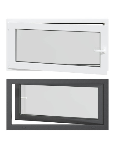 Finestra per Soffitta RISOR Antracite 120 x 60 cm PVC e Vetro