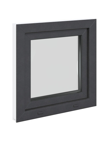 Finestra per Soffitta RISOR Antracite 50 x 50 cm PVC e Vetro