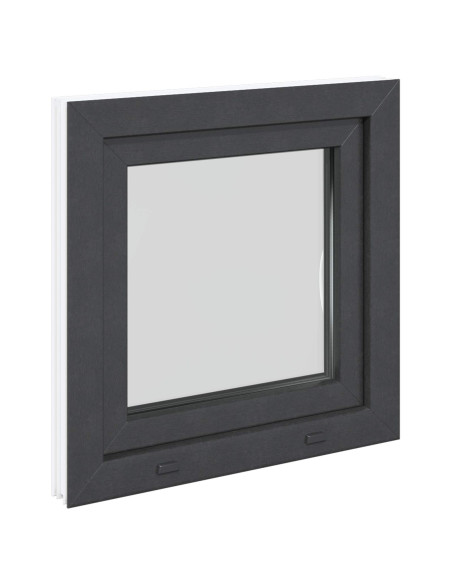Finestra per Soffitta RISOR Antracite 50 x 50 cm PVC e Vetro
